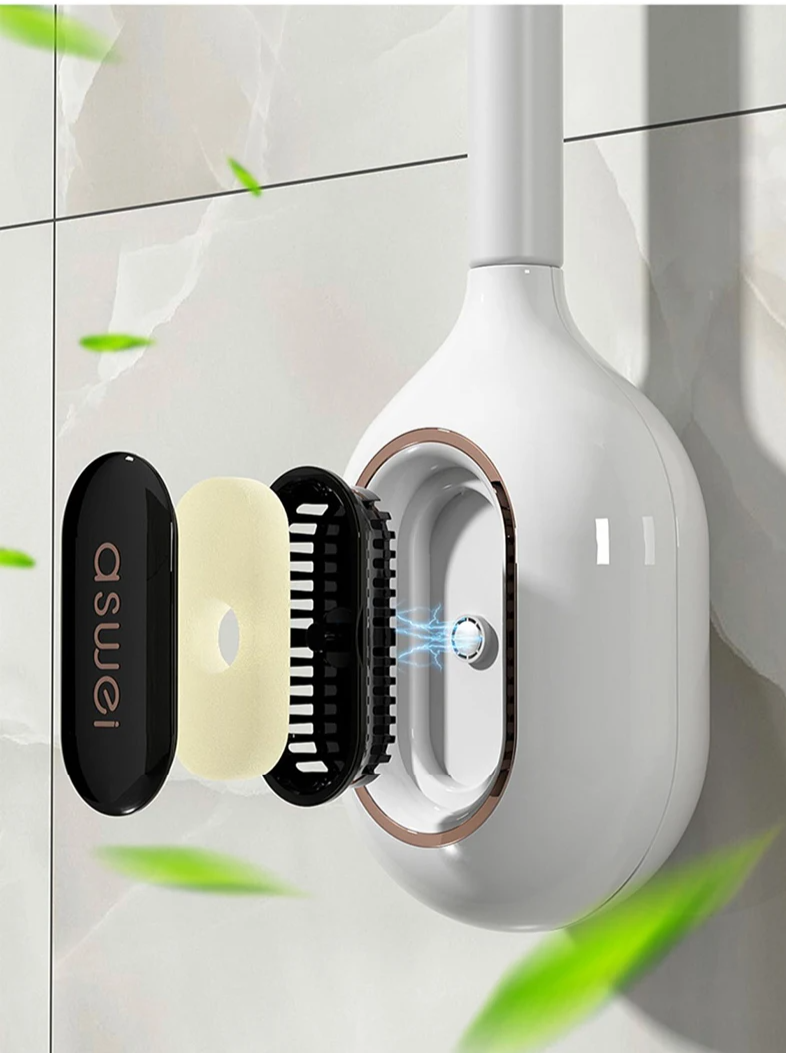 AromaBrush – Magnetyczna Szczotka Toaletowa z Zapachem i Montażem Ściennym