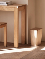 EcoPress Drewniany Kosz na Śmieci z Pokrywą