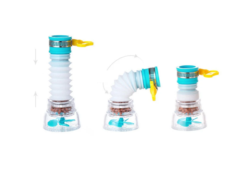 EcoStream 360 – Uniwersalna Oszczędzająca Wodę Nakładka na Kran z Obrótową Dyszą