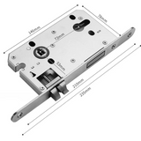 Walnoir Retro Drewniany Zamek do Drzwi