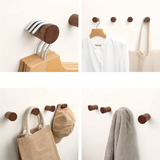 WalnutElegance Tradycyjne Ręcznie Robione Wieszaki naścienne