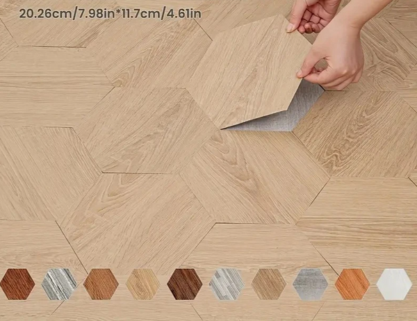 HexaTile Sześciokątne Samoprzylepne Płytki