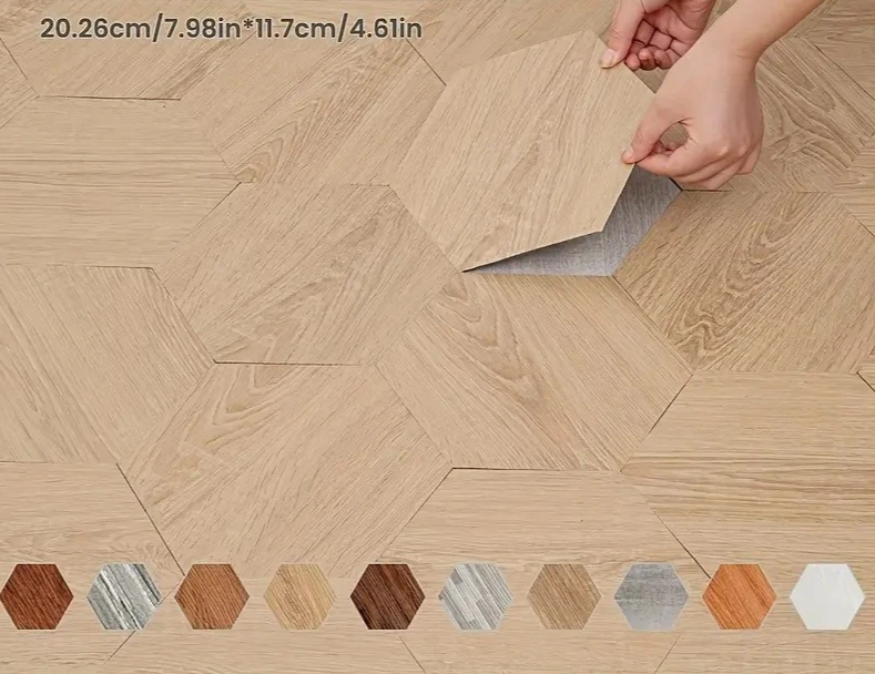 HexaTile Sześciokątne Samoprzylepne Płytki