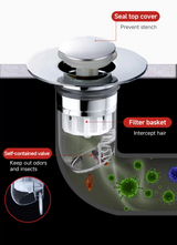 CleanSeal Uniwersalny Zatyczka do Zlewu Pop-Up