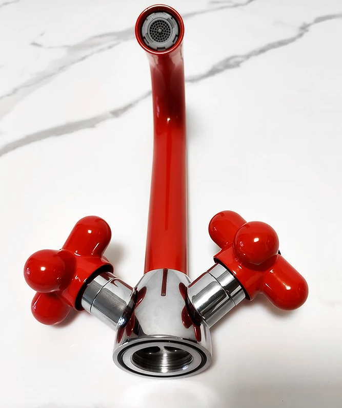 AUREVO Podwójna Uchwyt Bateria Łazienkowa