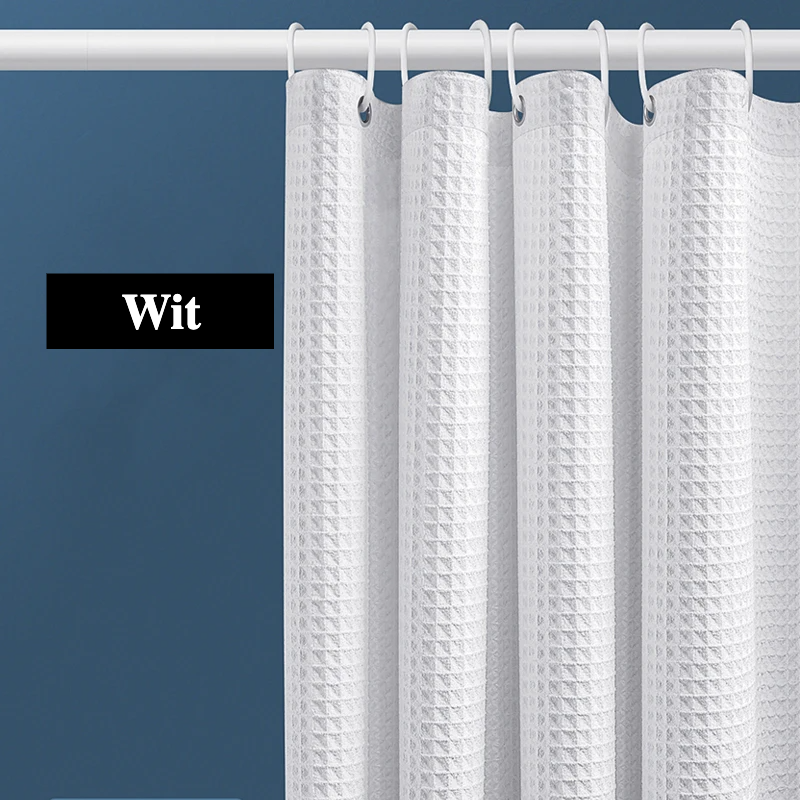AquaWafel Luxe Zasłona Prysznicowa – Ekstra Gruby Wzór Wafelkowy
