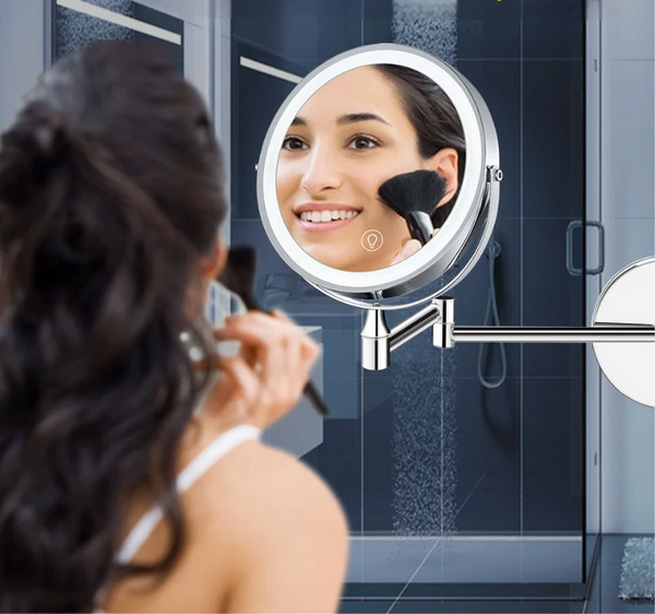 LumiView 8" Ładowalne Lusterko do Makijażu z Oświetleniem