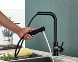 FlexiJet Czarna Wysuwana Kran Kuchenny