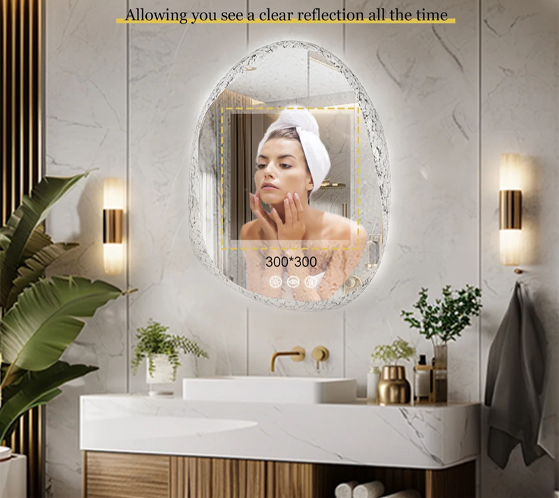 LUMINA Bezramowe LED Lustro Łazienkowe