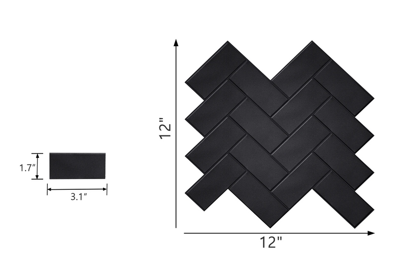 Herringbone Luxe – Samoprzylepne Płytki Ścienne