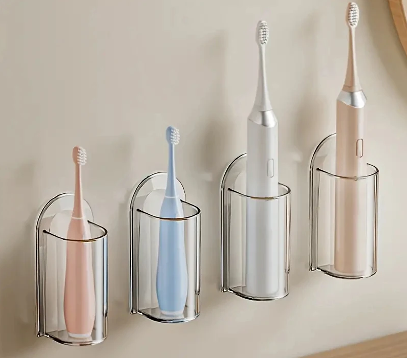 FlexMount Elektryczny Uchwyt na Szczoteczkę do Zębów – Oszczędzający Miejsce & Bez Wiercenia