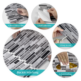 LuxeMarmer Złoto-Białe Naklejki Ścienne w Stylu Marmuru