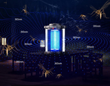 Minimoon Owadobójcza Lampa Elektryczna 2 w 1 – Pułapka na Owady z Podwójnym Oświetleniem | Moc 14 W | Do Domu i Pomieszczeń Użytkowych