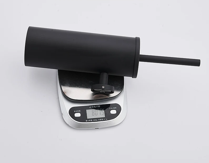 SteelClean Luxe Szczotka Toaletowa z Uchwytem Ściennym – Czarny Design ze Stali Nierdzewnej