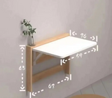 FlexiFold 424 Ultrapłaski Składany Stolik Ścienny