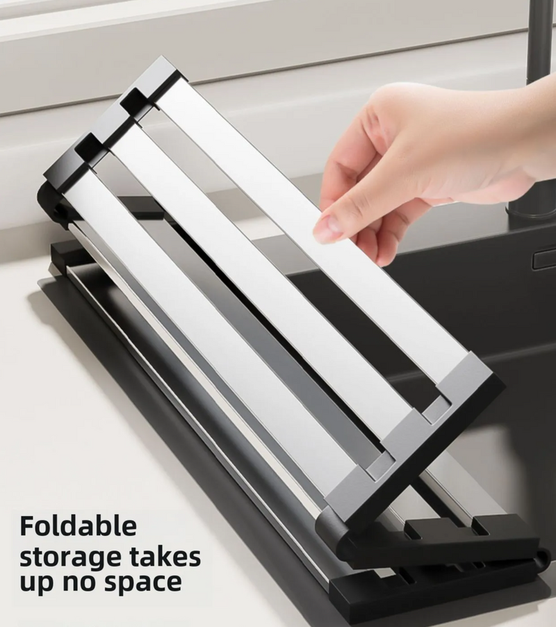 FlexiRack – Wysuwany i Składany 304 Stal Nierdzewna Ociekacz do Zlewu