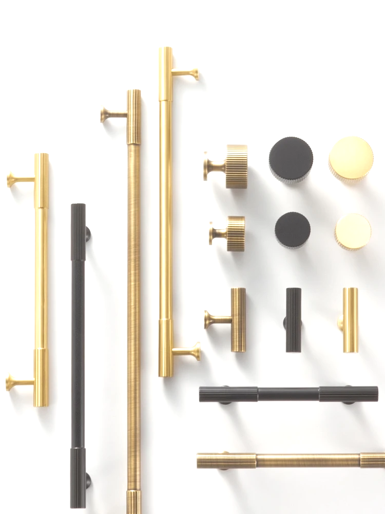 Nurlin Masywne Mosiężne Gałki Meblowe