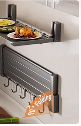 FlexiRack – Składany Stojak na Przyprawy z Hakami