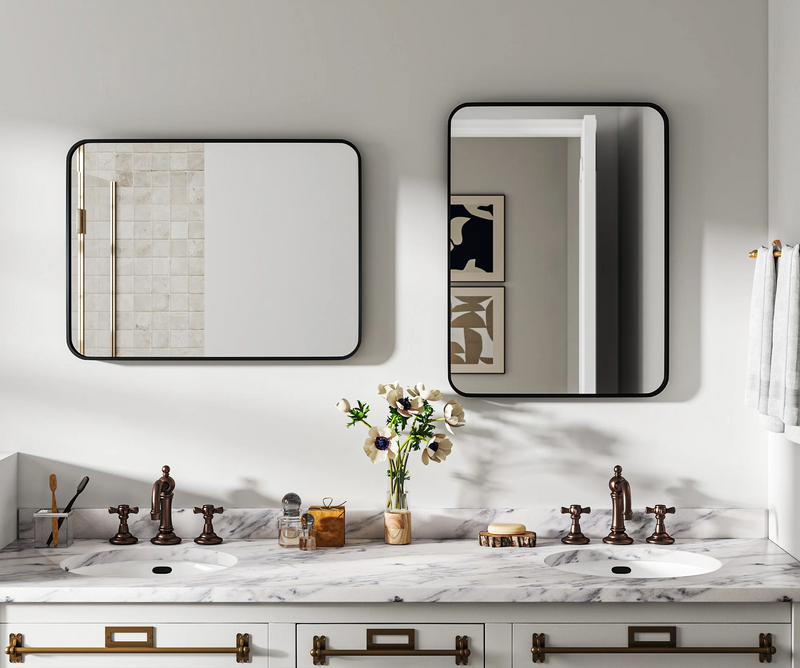 HOMCOM Luksusowe Lustro Łazienkowe 60x80cm