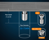 ProDrain Kwadratowa RVS Rynna Prysznicowa – 20-50cm Przeciwzapachowa Wpust Podłogowy z Dezodoryzacją