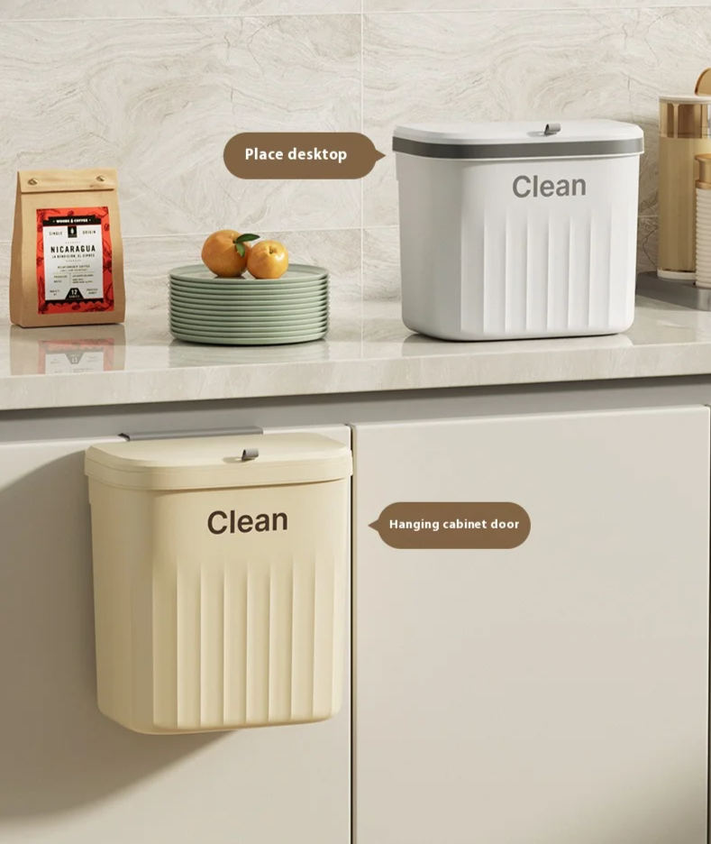 FlexiBin Wiszący Kosz na Śmieci do Kuchni – 8,5L / 12L z Pokrywą