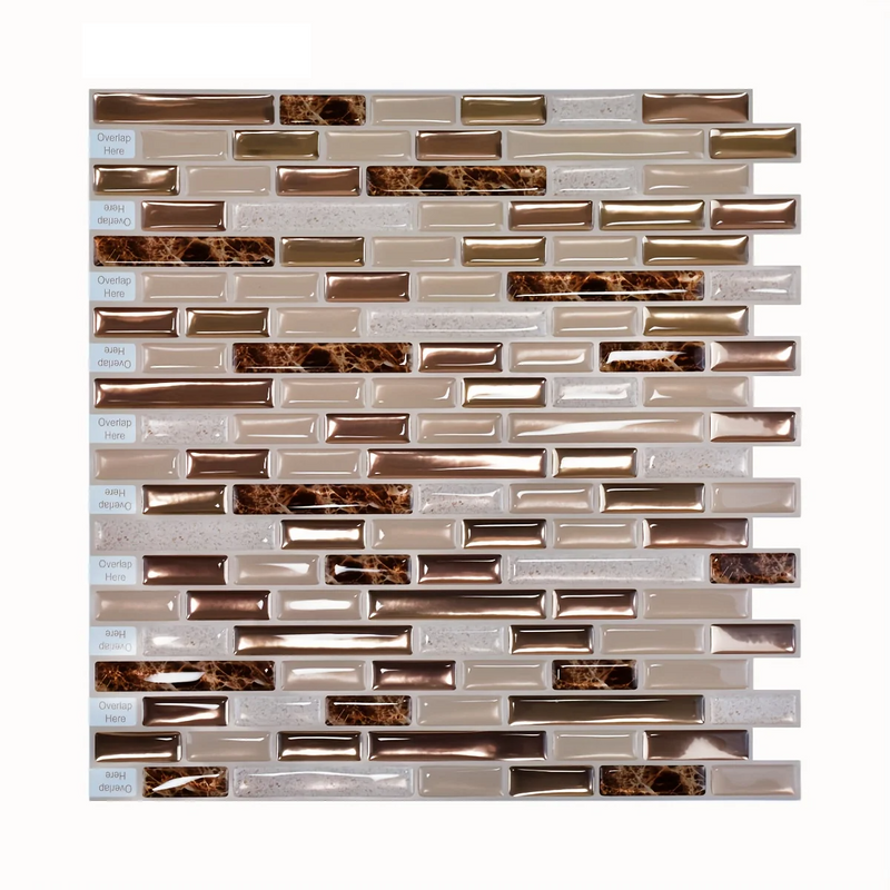 Złota Mozaika Luksus – Samoprzylepne Płytki Ścienne