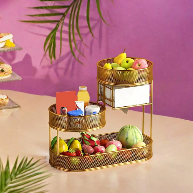 FruitElegance – Metalowa Kosz na Owoce i Warzywa