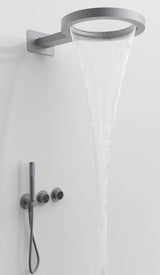 Luksusowy Zestaw Prysznicowy – Okrągły Wzór | 5 Kolorów | Mosiądz | Deszczownica