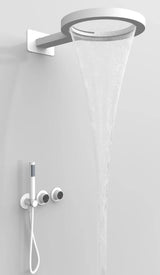 Luksusowy Zestaw Prysznicowy – Okrągły Wzór | 5 Kolorów | Mosiądz | Deszczownica