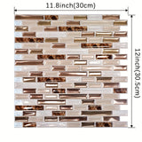 Złota Mozaika Luksus – Samoprzylepne Płytki Ścienne