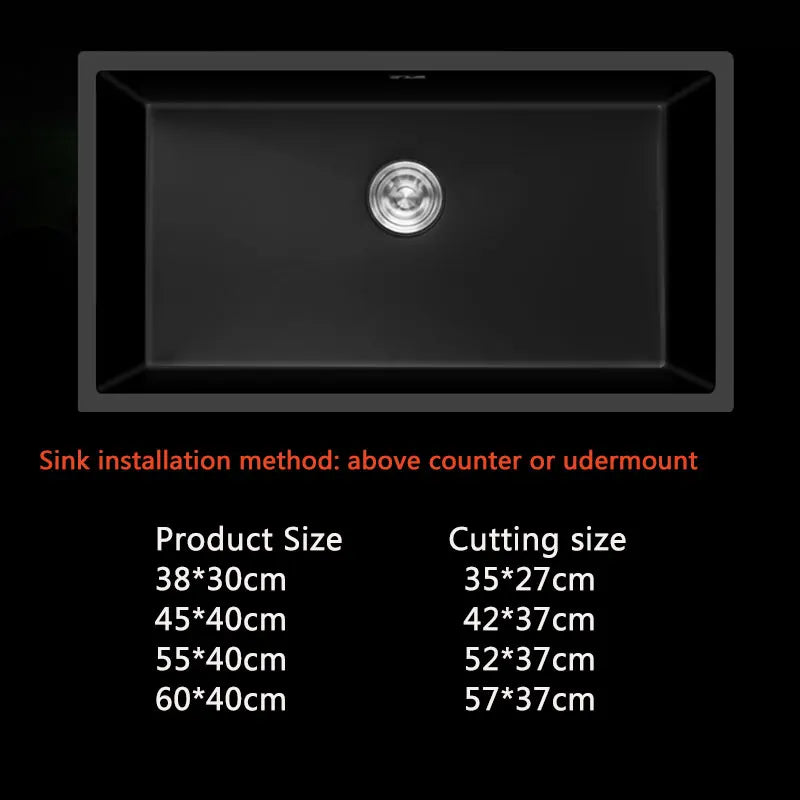 Nierdzewna Zlewozmywak Kuchenny z Baterią – Podblatowy | Pojedyncza Komora | Prostokątny | 2 Otwory | Szlifowany Finish