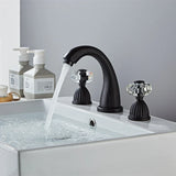 Złoty Zestaw Baterii Łazienkowych – 8-calowy Rozstaw | Podwójna Gałka | Klasyczny Design | Montaż Blatowy