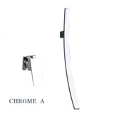 Ścienny kran łazienkowy – Ciemne wykończenie | 2 otwory | Ciepła i zimna woda | Metal