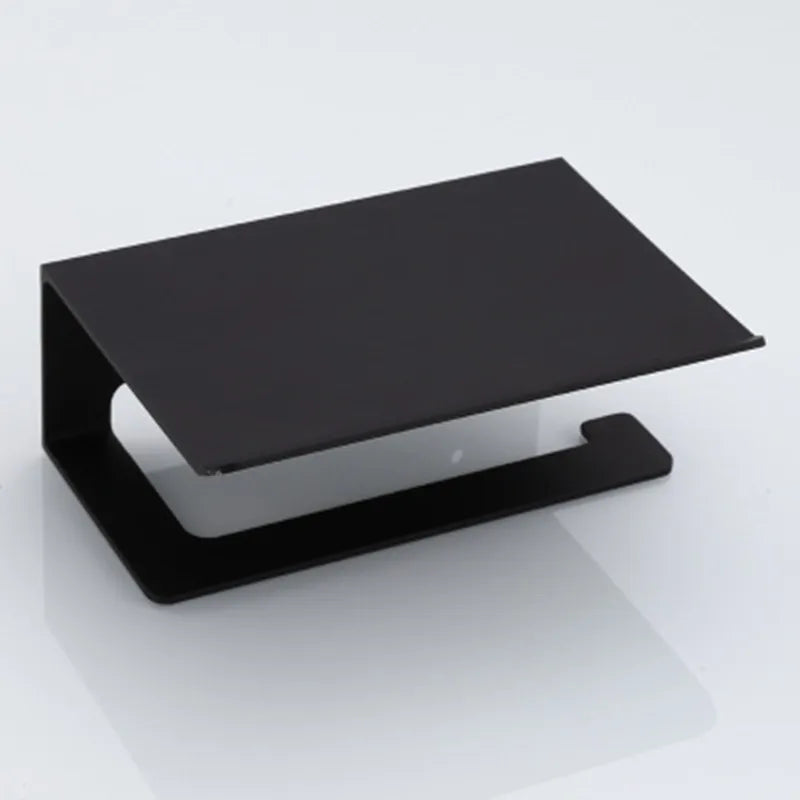 LuxuRoll Aluminiowy Uchwyt na Rolkę Toaletową z Półką na Telefon