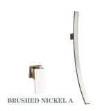 Ścienny kran łazienkowy – Ciemne wykończenie | 2 otwory | Ciepła i zimna woda | Metal