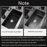 Nierdzewna Zlewozmywak Kuchenny z Baterią – Podblatowy | Pojedyncza Komora | Prostokątny | 2 Otwory | Szlifowany Finish