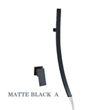 Ścienny kran łazienkowy – Ciemne wykończenie | 2 otwory | Ciepła i zimna woda | Metal