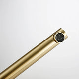 GoldKnurl One – Luksusowa Szlifowana na Szczotkę Złota Bateria Umywalkowa z 360° Obrotem