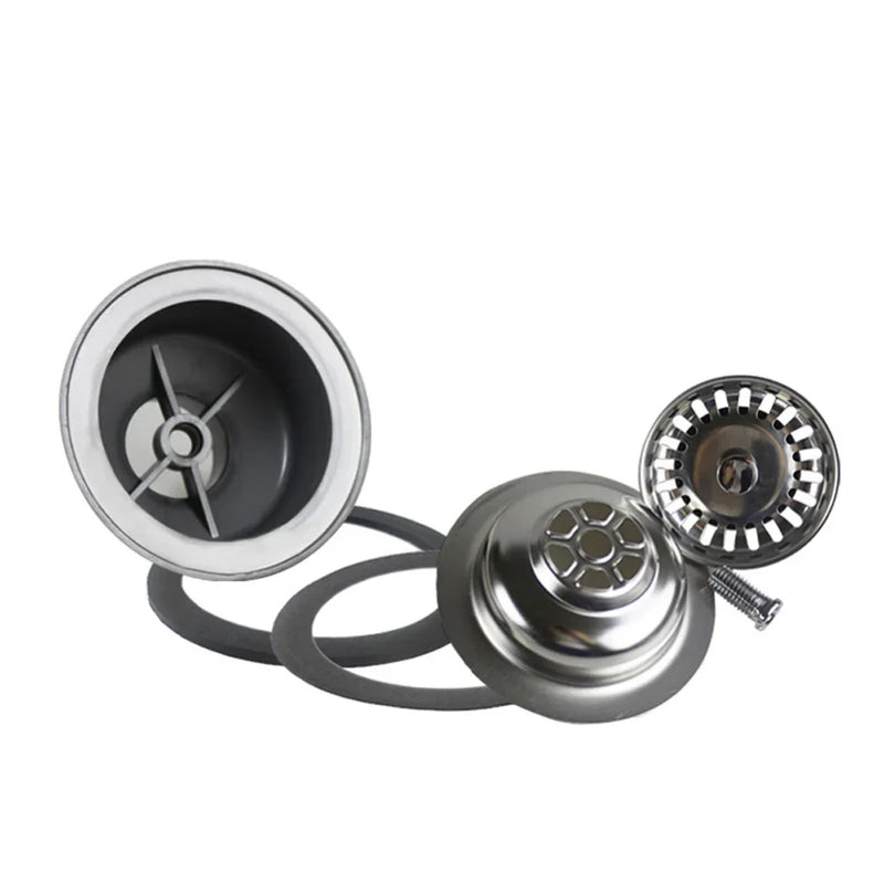 Talea RVS Zlewozmywakowy Odpływ z Sitem – 114mm/110mm Zestaw Odpływowy z Pop-up