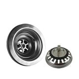 Talea RVS Zlewozmywakowy Odpływ z Sitem – 114mm/110mm Zestaw Odpływowy z Pop-up