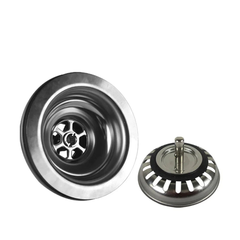 Talea RVS Zlewozmywakowy Odpływ z Sitem – 114mm/110mm Zestaw Odpływowy z Pop-up