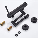 AquaTurn Czarna Zawór Ścienny – 360° Obrotowa Zlewozmywakowa Bateria