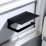 LuxuRoll Aluminiowy Uchwyt na Rolkę Toaletową z Półką na Telefon