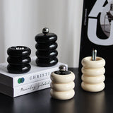 CeramiLux Kreatywny Ceramiczny Słoik do Przechowywania z Pokrywką