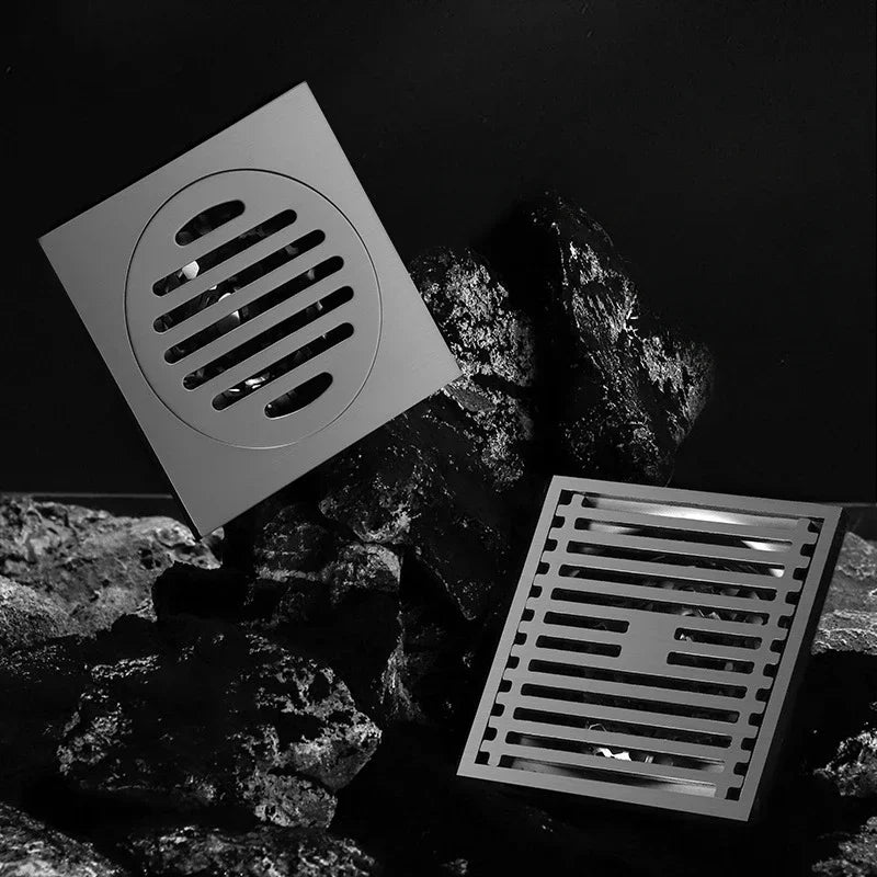 AquaShield Kwadratowa Stalowa Odpływ Podłogowy