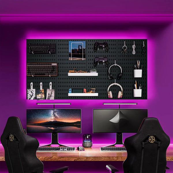 Pegboard Combinatieset – Organizator Ścienny | 22" x 22" | Regulowany & DIY | W zestawie akcesoria