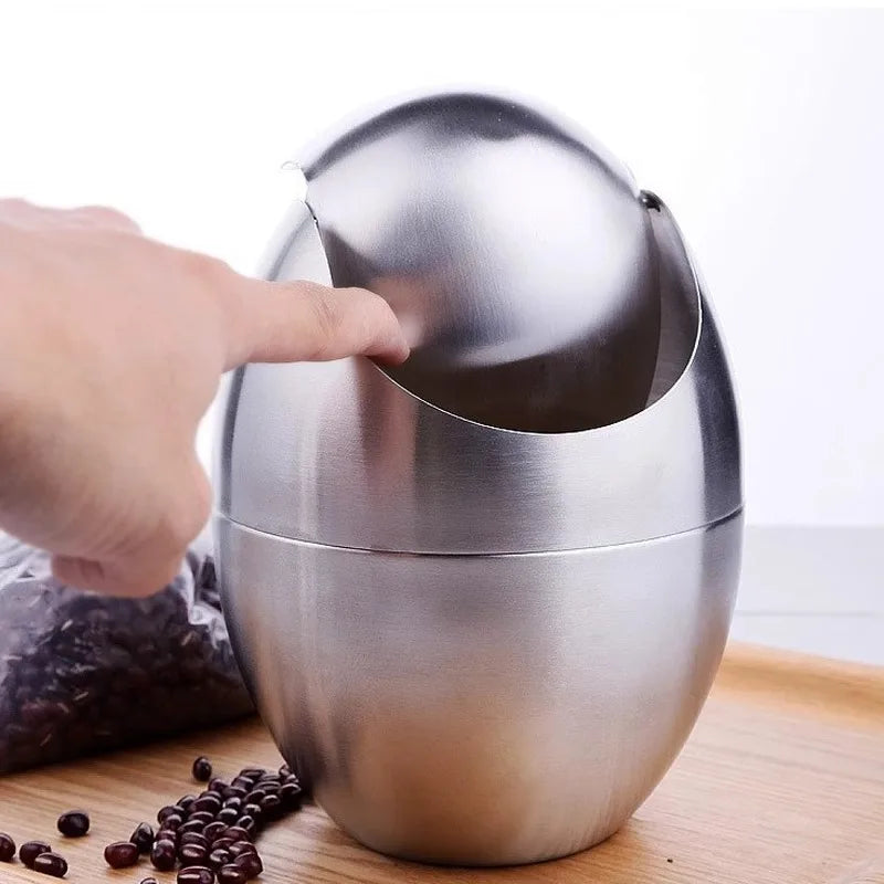 LuxBin Mini Kosz na Śmieci ze Stali Nierdzewnej