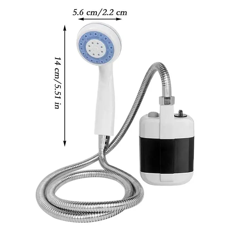 AquaNomad Przenośna Pompa Prysznicowa do Kempingu – Ręcznie Obsługiwany Prysznic na Zewnątrz dla Podróży, Plaży i Zwierząt Domowych