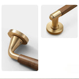 Walnoir Retro Drewniany Zamek do Drzwi