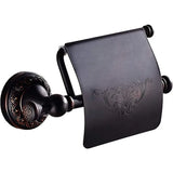 RetroRoll Czarny Antyczny Uchwyt na Papier Toaletowy